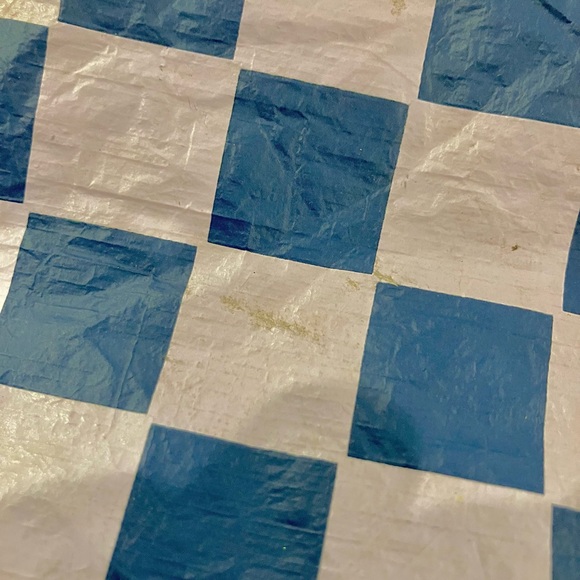 ALOHA Collection Checkered Pouch with Neon Trim; New But Has Flaws From Storage - Picture 7 of 13